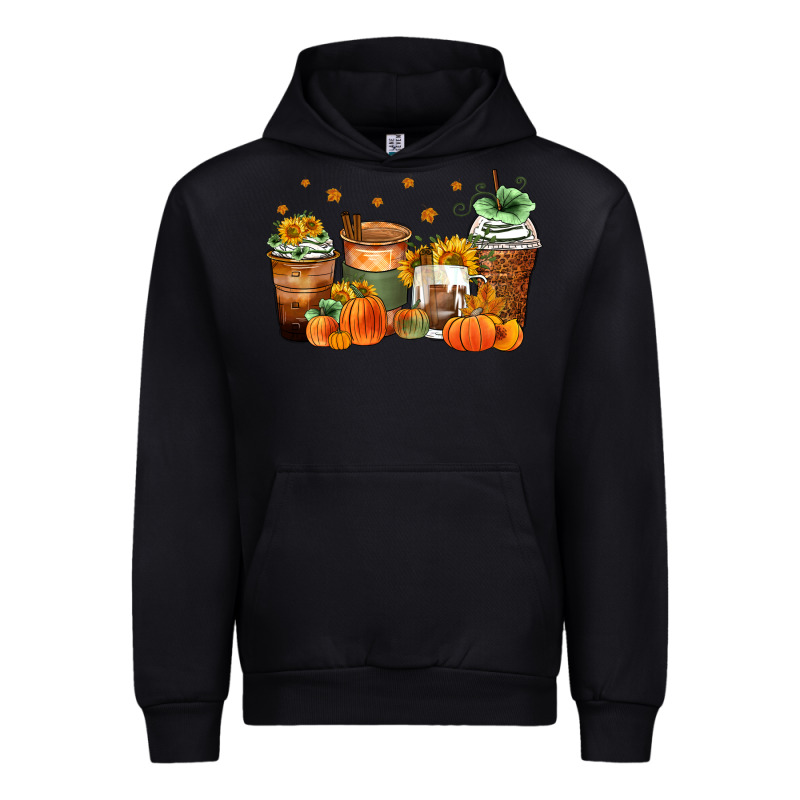 Fall Coffee Cups Urban Hoodie by Zillion Design Studio | Teevron