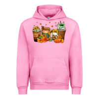Fuchsia Pink fall coffee cups Urban Hoodie - Zillion Design Studio