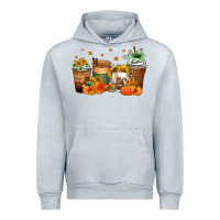 Heather Grey fall coffee cups Urban Hoodie - Zillion Design Studio