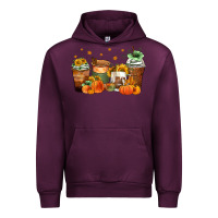 Mauve Wine fall coffee cups Urban Hoodie - Zillion Design Studio