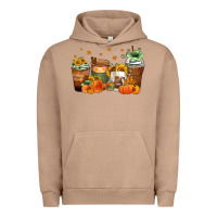 Pigment Burro fall coffee cups Urban Hoodie - Zillion Design Studio