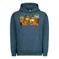 Pigment Midnight Navy fall coffee cups Urban Hoodie - Zillion Design Studio