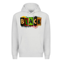 Dove Grey Black juneteenth Premium Hoodie - Zillion Design Studio
