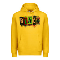 Lemon Black juneteenth Premium Hoodie - Zillion Design Studio