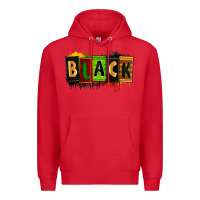 Red Black juneteenth Premium Hoodie - Zillion Design Studio