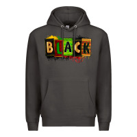Smoke Black juneteenth Premium Hoodie - Zillion Design Studio