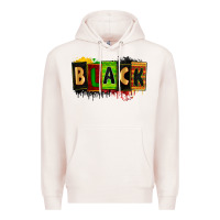 Pale Pink Black juneteenth Premium Hoodie - Zillion Design Studio
