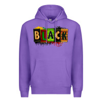 Purple Black juneteenth Premium Hoodie - Zillion Design Studio