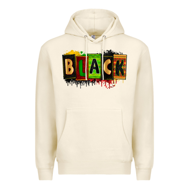 Black Juneteenth Premium Hoodie by Zillion Design Studio | Teevron