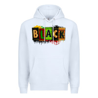 White Black juneteenth Premium Hoodie - Zillion Design Studio