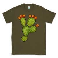 Army Green cactus Classic Tee - BarkalooDesign