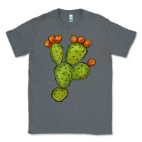 Charcoal Heather cactus Classic Tee - BarkalooDesign