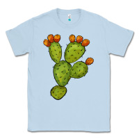 Dusty Blue cactus Classic Tee - BarkalooDesign