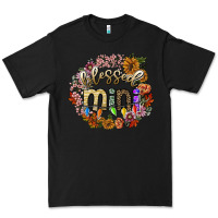 Black blessed mini Premium Tee - SublimationCraftShop