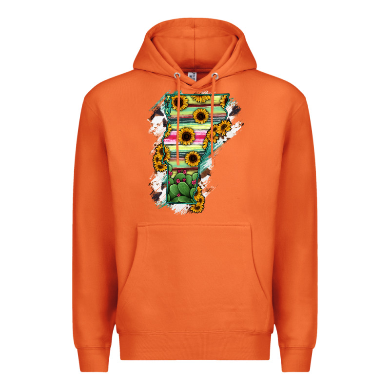 Vermont State Map Premium Hoodie by RanaPortraitStore | Teevron