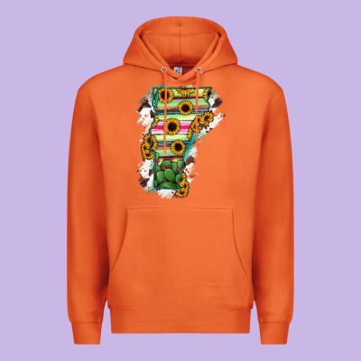 Vermont State Map Premium Hoodie Designed By Ranaportraitstore