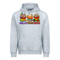 Heather Grey hallothanksmas cupcakes Urban Hoodie - texasbilliewilder