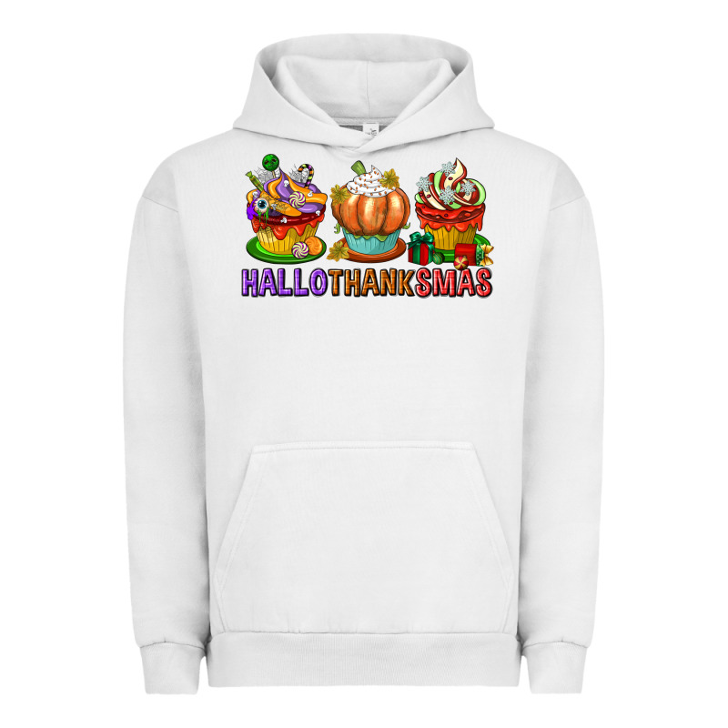 Hallothanksmas Cupcakes Urban Hoodie by texasbilliewilder | Teevron