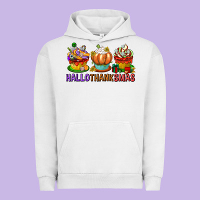 Hallothanksmas Cupcakes Urban Hoodie Designed By Texasbilliewilder