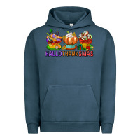 Pigment Midnight Navy hallothanksmas cupcakes Urban Hoodie - texasbilliewilder
