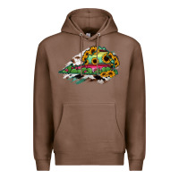 Chestnut Virginia State Map Premium Hoodie - RanaPortraitStore