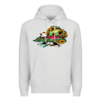 Dove Grey Virginia State Map Premium Hoodie - RanaPortraitStore