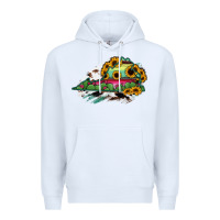 White Virginia State Map Premium Hoodie - RanaPortraitStore