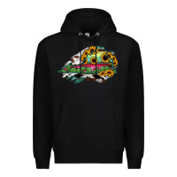 Black Virginia State Map Premium Hoodie - RanaPortraitStore