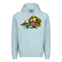 Blue Mist Virginia State Map Premium Hoodie - RanaPortraitStore