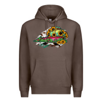 Coffee Virginia State Map Premium Hoodie - RanaPortraitStore