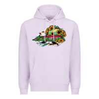 Lilac Virginia State Map Premium Hoodie - RanaPortraitStore
