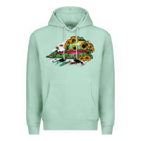 Seafoam Virginia State Map Premium Hoodie - RanaPortraitStore