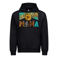 Black mama sunflower junkie Urban Hoodie - Zillion Design Studio