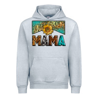 Heather Grey mama sunflower junkie Urban Hoodie - Zillion Design Studio