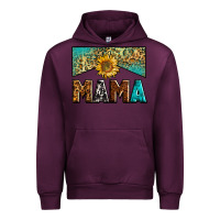 Mauve Wine mama sunflower junkie Urban Hoodie - Zillion Design Studio