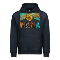 Navy mama sunflower junkie Urban Hoodie - Zillion Design Studio
