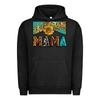 Pigment Black mama sunflower junkie Urban Hoodie - Zillion Design Studio