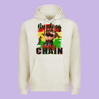 Breaking Every Chain Juneteenth Premium Hoodie Designed By Zillion Design Studio