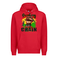 Red Breaking every chain juneteenth Premium Hoodie - Zillion Design Studio