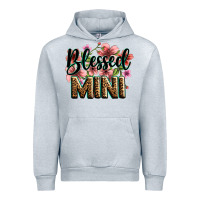 Heather Grey flowers blessed mini Urban Hoodie - Zillion Design Studio