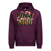 Mauve Wine flowers blessed mini Urban Hoodie - Zillion Design Studio