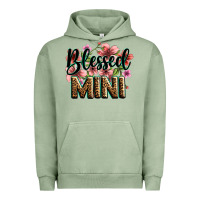 Pigment Oil Green flowers blessed mini Urban Hoodie - Zillion Design Studio