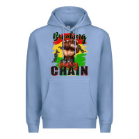 Colony Blue Breaking every chain juneteenth Premium Hoodie - Zillion Design Studio