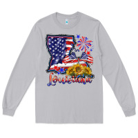 4th Of July  Louisiana Map Long Sleeve Tee | Teevron