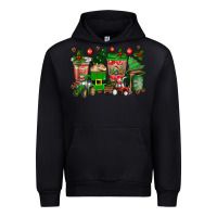 Black christmas tractor coffee cups Urban Hoodie - texasbilliewilder