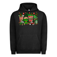 Pigment Black christmas tractor coffee cups Urban Hoodie - texasbilliewilder