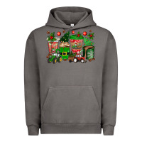 Pigment Tornado christmas tractor coffee cups Urban Hoodie - texasbilliewilder