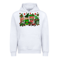 White christmas tractor coffee cups Urban Hoodie - texasbilliewilder