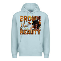 Blue Mist brown skin beauty Premium Hoodie - Zillion Design Studio