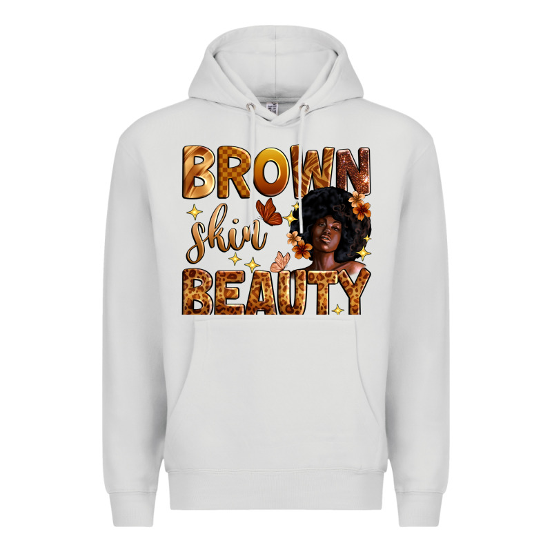 Brown Skin Beauty Premium Hoodie by Zillion Design Studio | Teevron